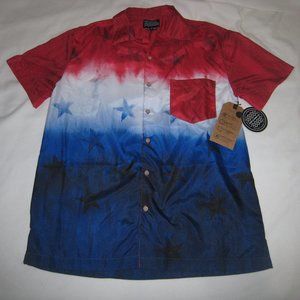 Surf And Swim Co. Flag Themed short sleeve T-shirt Swim Shirt Tee Size M